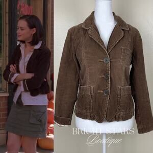 Rare Brown Corduroy Jacket ASO Rory Gilmore Girls Y2K Early 2000 Vintage Classic